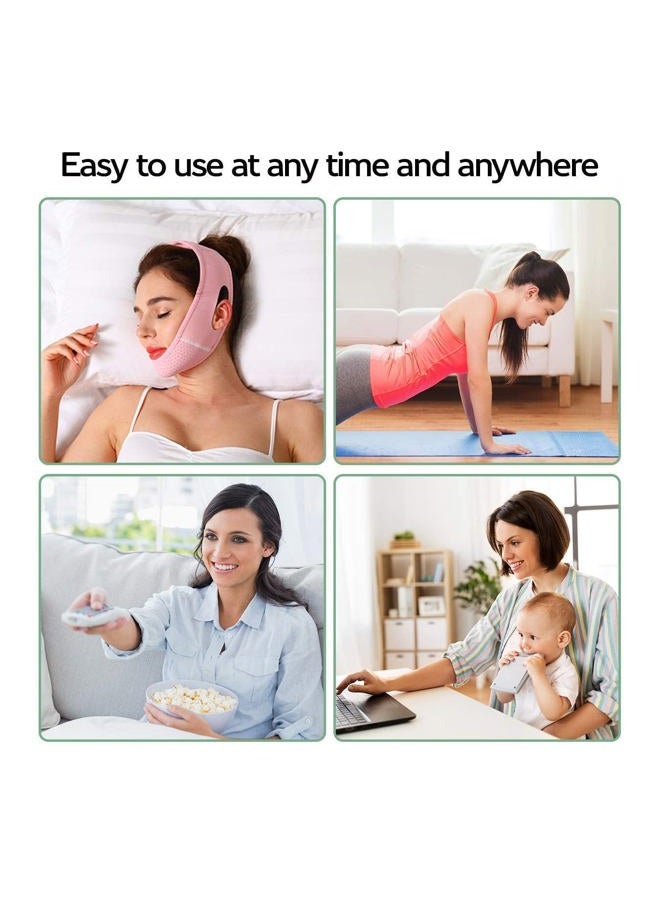 ParaFaciem ParaFaciem Reusable V Line Mask Facial Slimming Strap Double Chin Reducer Chin Up Mask Face Lifting Belt V Shaped Slimming Face Mask  - Image 3