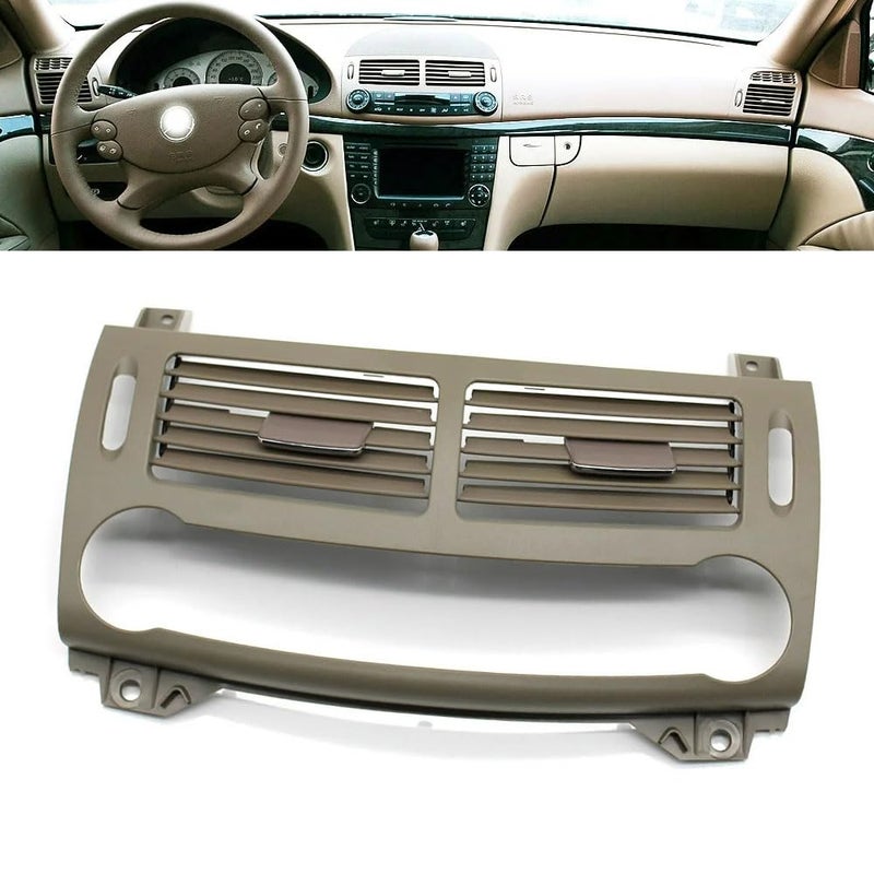Goodithy Center Console Air Vent Outlet Cover Dashboard Air Conditioning AC Grille Frame Panel Trim Replacement For Mercedes Benz E Class W211 E200 E230 E260 E280 E300 20032008 Yellow
