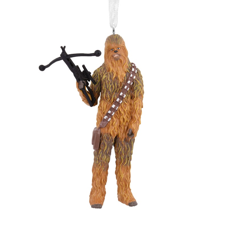 Hallmark Star Wars Chewbacca With Bowcaster Christmas Ornament Brown H 94cm by W 51cm by L 35cm 25574832