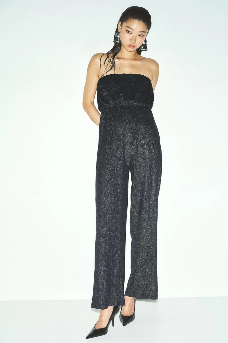H&M Ribbed Bandeau Jumpsuit