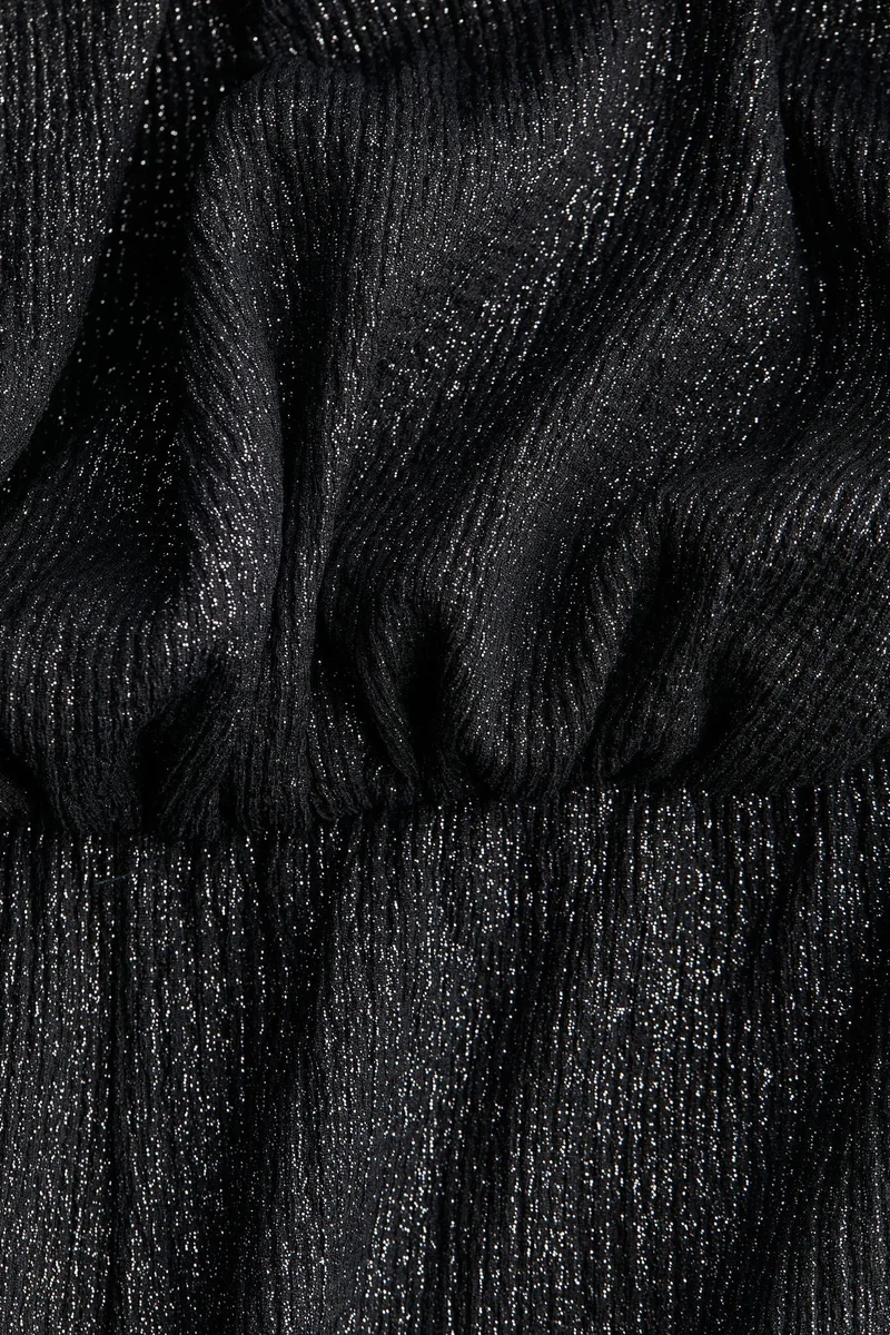 H&M Black Dark Ribbed Bandeau Jumpsuit for Women | Best Price UAE