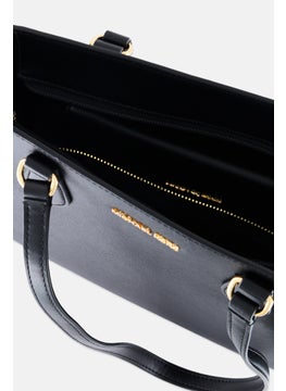Michael Kors Women Brand Logo Kimberly Tote Bag 28 H x 43 L x 12 W cm, Black  - Image 4