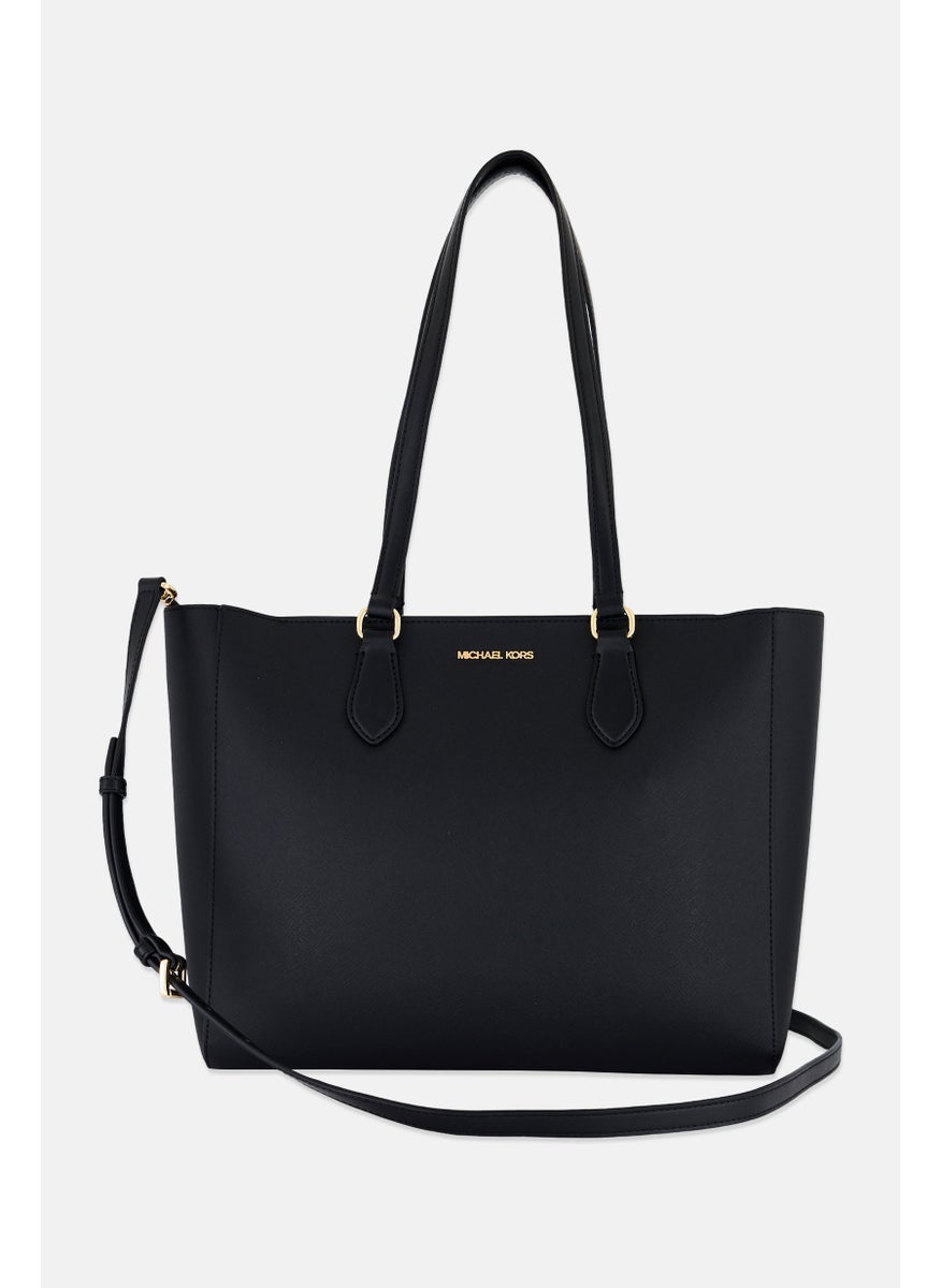 Michael Kors Women Brand Logo Kimberly Tote Bag 28 H x 43 L x 12 W cm, Black  - Image 2