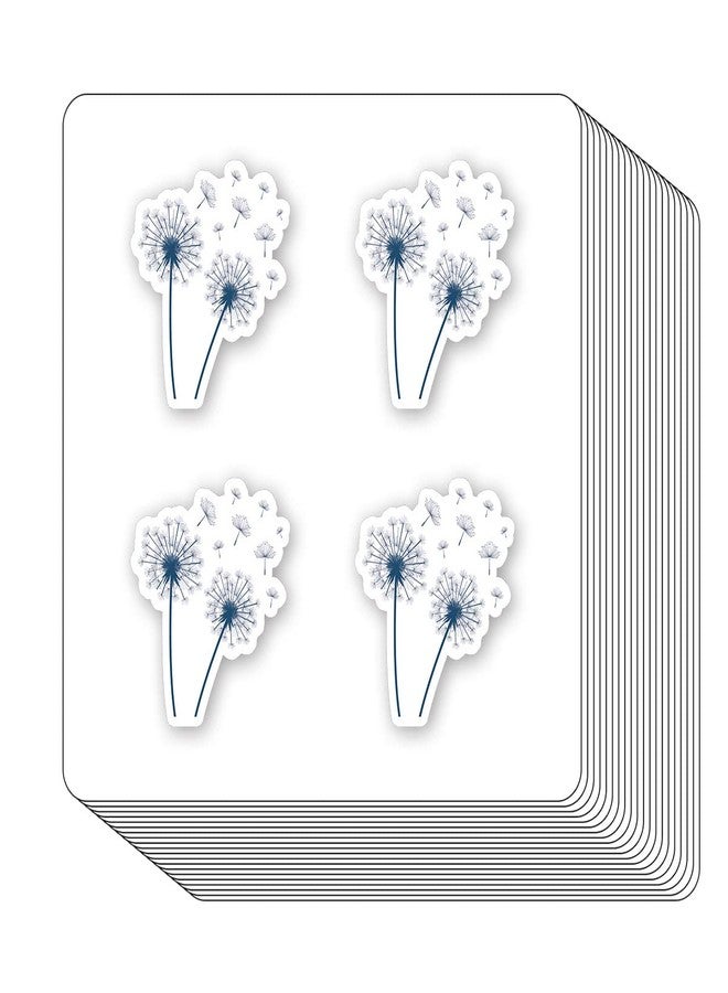 GUVSPTI Dandelion Flower Stickers 1in for Scrapbooking, Arts, Craft, DIY, Calendars Journals 80-Pack - Image 1