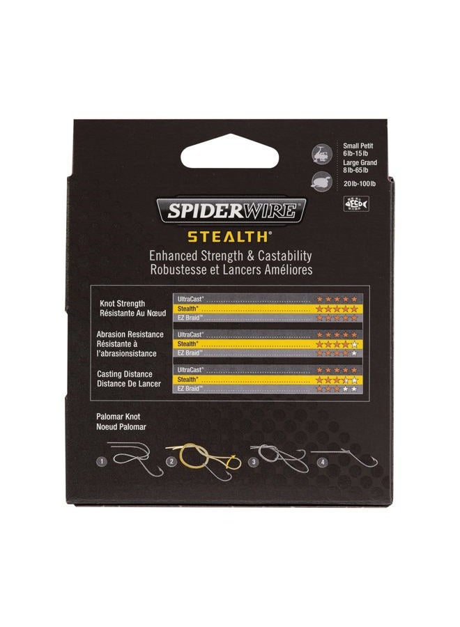 SpiderWire Stealth® Superline, Hi-Vis Yellow, 6lb | 2.7kg, 125yd | 114m Braided Fishing Line, Suitable for Freshwater and Saltwater Environments - Image 3