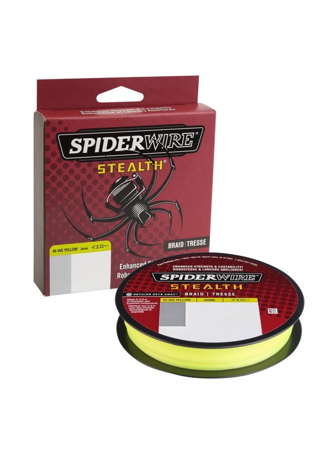SpiderWire Stealth® Superline, Hi-Vis Yellow, 6lb | 2.7kg, 125yd | 114m Braided Fishing Line, Suitable for Freshwater and Saltwater Environments - Image 1