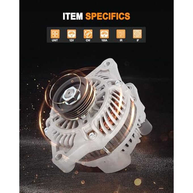 ASAPE New Alternator Fit for 2006-2010 for Chrysler PT Cruiser 2.4L, Replace OE 11230 - Image 2