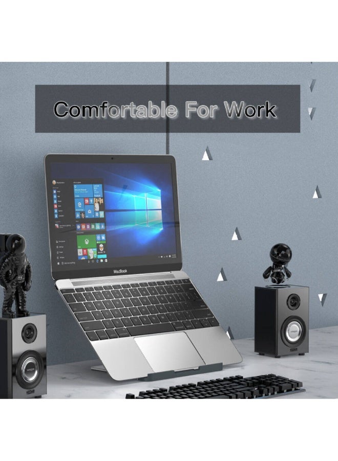 Yesido LP02 Laptop Holder, Full Body Metal, Hollowed-Out Heat Dissipation, Foldable, Non-Slip Pads, Adjustable Height & Angle, Triangle Struction, Aluminum Alloy Material, For 11-17" Laptop - Image 2