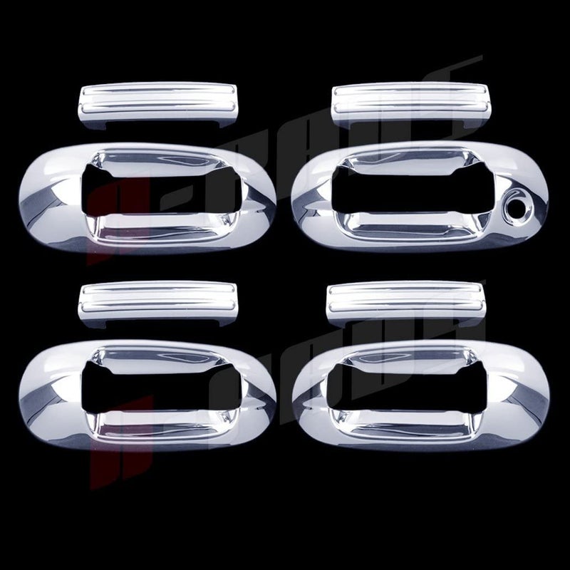A-PADS متوافقة مع 4 أغطية مقابض أبواب كرومية لفئة 03-10 11 12 13 14 15 16 فورد إكسبيديشن ومتوافقة مع 03-08 09 10 11 11 12 لينكولن نافيجيتور - Image 1