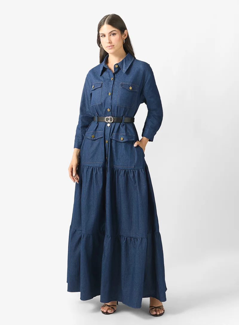 ELLA Denim Shirt Dress