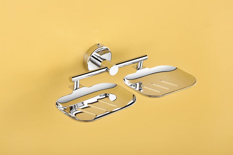 iSTAR 304 Corrosion-Free Stainless Steel Anti Rust Double Soap Holder Soap Stand Bathroom Soap Stand/Bathroom Accessories Silver (1) - Image 4