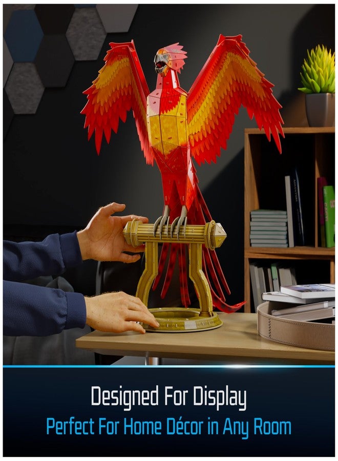 4D Build, Harry Potter Fawkes Phoenix 3D Model Kit with Stand, Harry Potter Collectibles & Desk Décor, Adult Puzzle, Building Toys, 172 Pieces, 3D Puzzles, Gift Ideas for Ages 12 & Up - Image 5
