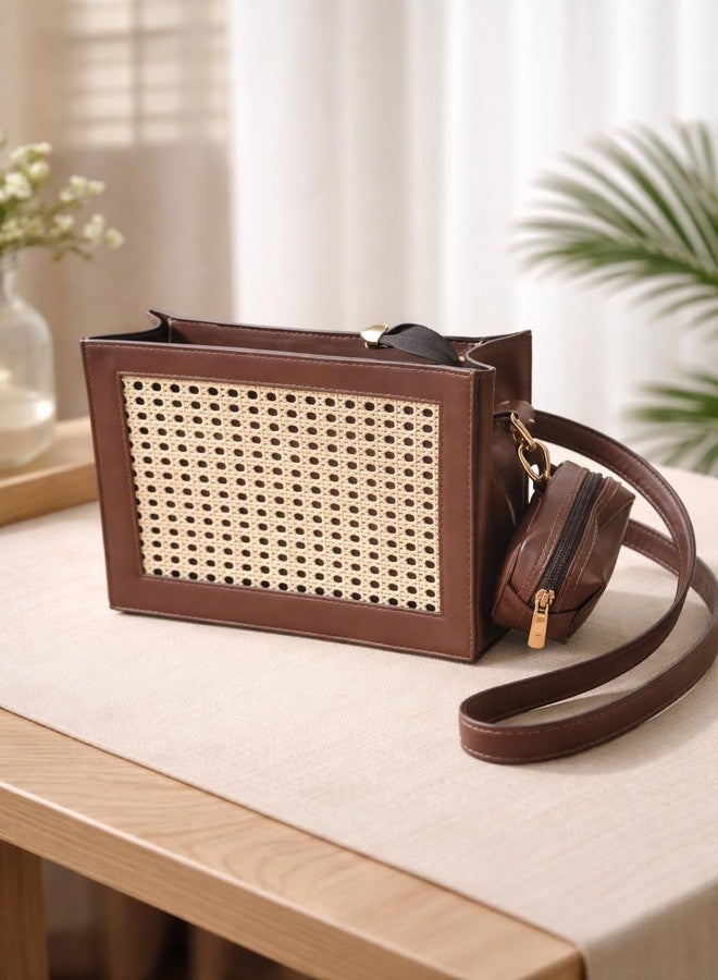 ENSAC Sling Crossbody bag for Women | Premium Ladies Shoulder Stylish Sling bag with Zip Closure | Shoulder Bag for Office, College, Travel & Daily Use - Image 4