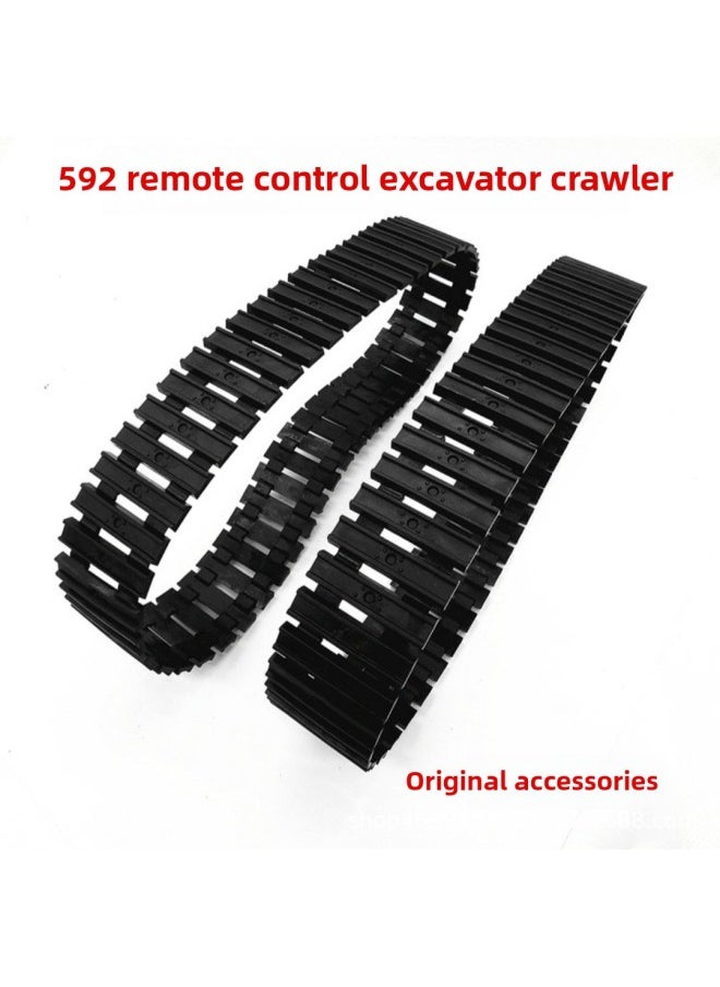 Huina Toy Remote Control Engineering Vehicle Excavator Forklift Crawler Receiving Board Remote Control Screw Rod Walking Drive Accessories-Color:592 Track [2]]-Proportion:1:14  - Image 1