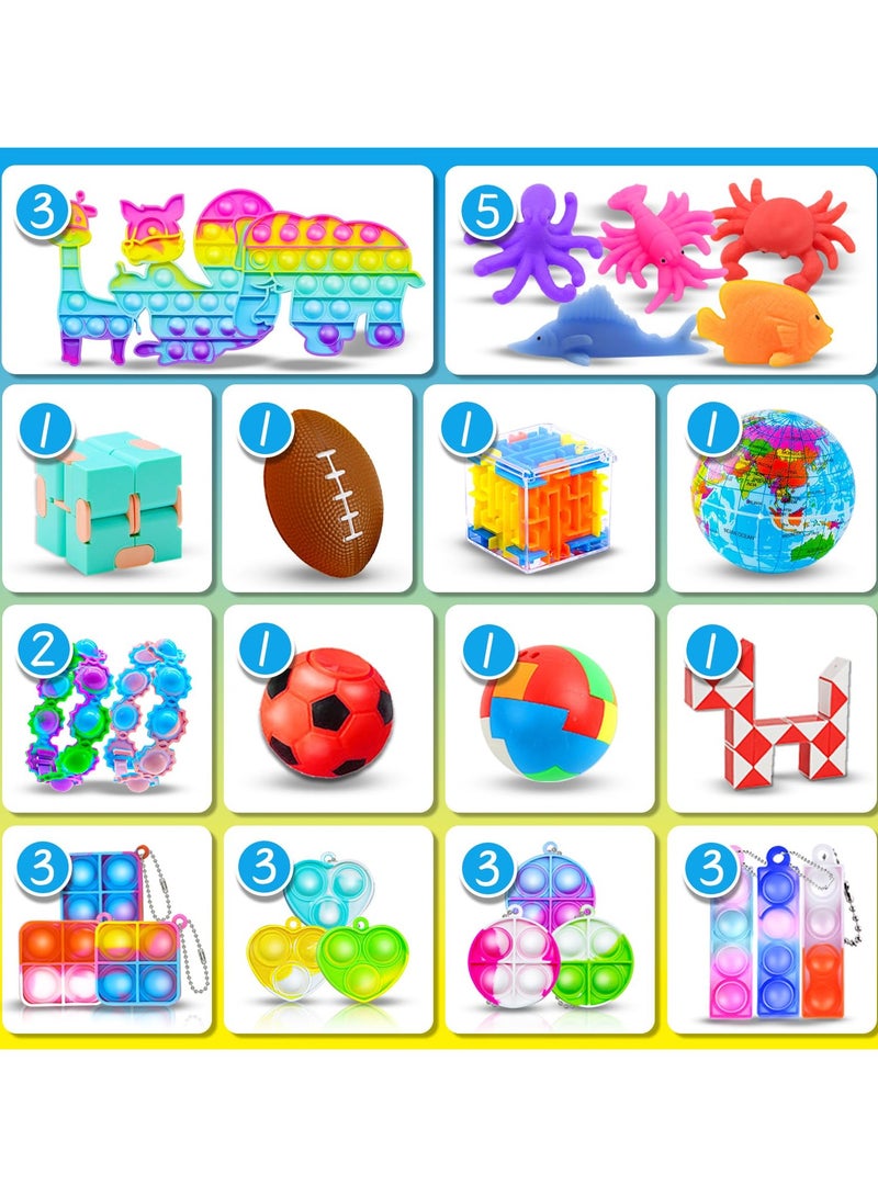 Mr. Penda Party Favors for Kids, Fidget Toys Pack, Bulk Toys for Kids Party Favors, Goodie Bag Stuffers, Carnival Prizes, Treasure Box, Filler Stuffers Toys - Image 2