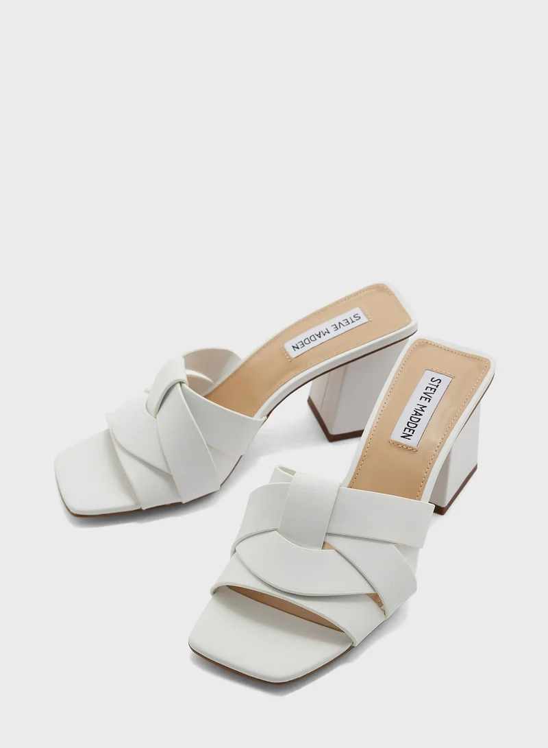 STEVE MADDEN Cross Strap High Heel Sandals