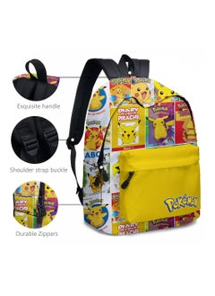 Pokemon Pikachu Cartoon Backpack Three-piece Student School Bag  - Image 4