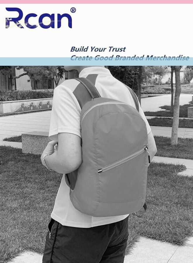 Rcan Portable Outdoor Sports Waterproof Leisure Backpack Travel Folding Backpack Business Gift Storage Bag  - Image 2