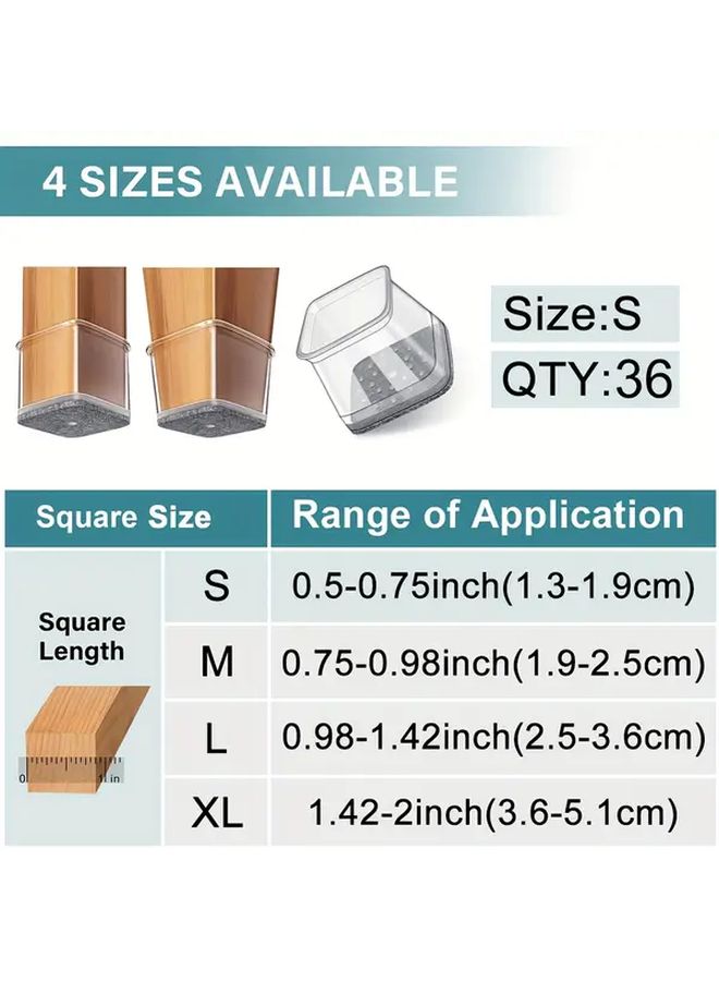 XL Square Furniture Leg Pads Patented Product - Image 3