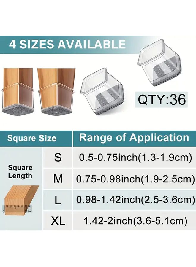 XL Square Furniture Leg Pads Patented Product - Image 4