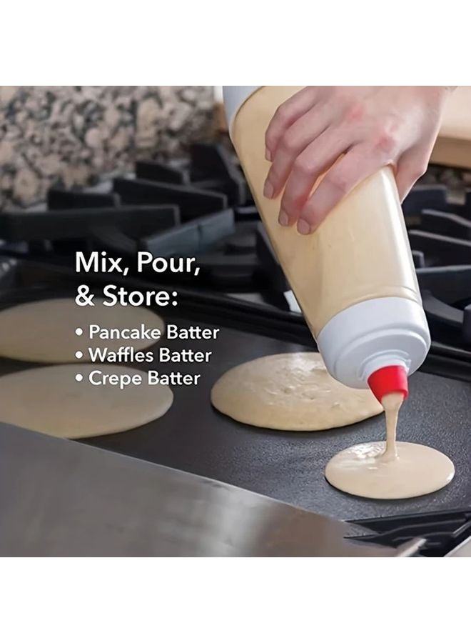 1pc Manual Pancake Batter Mixer With Stirring Ball No Electricity Needed Easy Pour Kitchen Baking Tool - Image 3