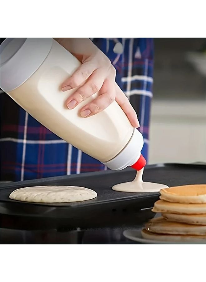 1pc Manual Pancake Batter Mixer With Stirring Ball No Electricity Needed Easy Pour Kitchen Baking Tool - Image 2