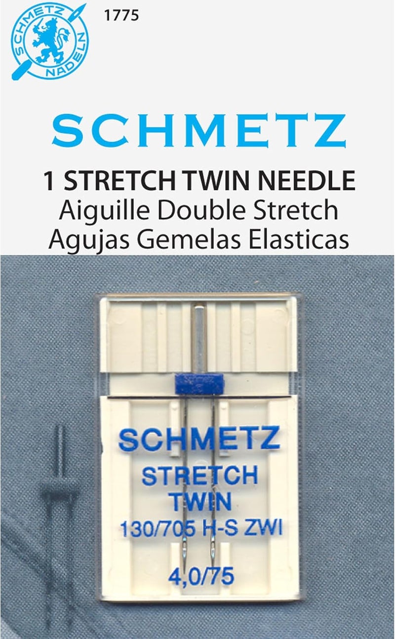 SCHMETZ Stretch Twin Machine Needle - Size 4.0/75, 1 Pack - Image 2