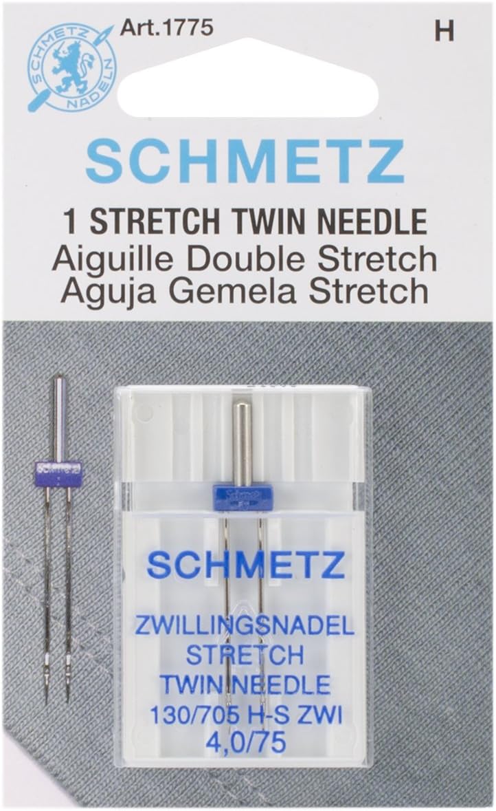 SCHMETZ Stretch Twin Machine Needle - Size 4.0/75, 1 Pack - Image 1
