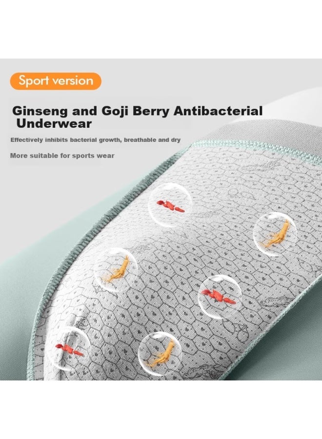 Yalu Yaloo Men's Summer Breathable Sports Long Anti-friction Leg 10a Antibacterial Care Plus Size Fat Guy Ice Silk Four-corner Shorts - Image 2