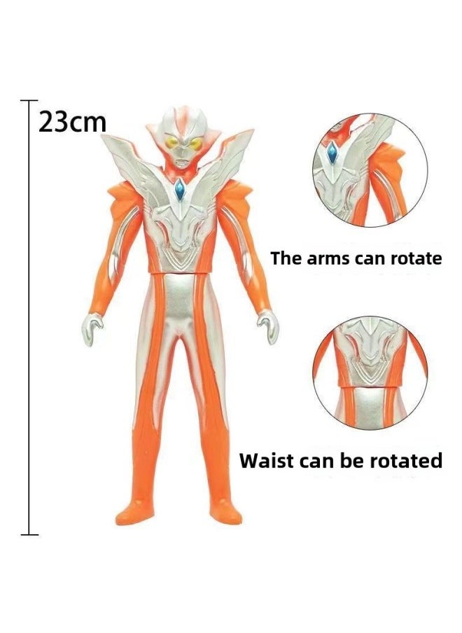 Generic - 23CM Ultraman Toy Soft Rubber Doll Digacello Belia Galaxy Zeta Jade Toys-Color:23cm Galaxy Victorley - Image 1
