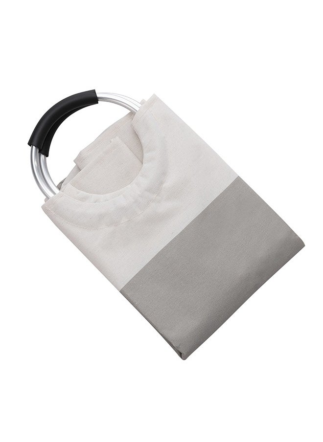 LAWAZIM - Waterproof Laundry Basket with Foam Protected Aluminum Handles - Cream - 82L Collapsible, Large Capacity and Odor-Resistant Hamper with Durable Fabric - Ideal for Clothes and Wet Towels - Image 1