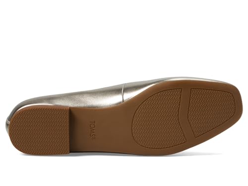 TOMS Briella Light Gold Metallic Leather 9.5 B (M) - Image 4