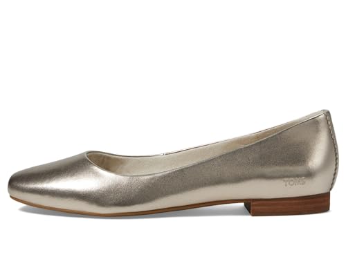TOMS Briella Light Gold Metallic Leather 9.5 B (M) - Image 5