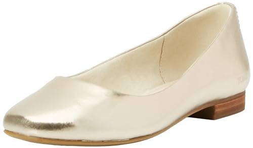 TOMS Briella Light Gold Metallic Leather 9.5 B (M) - Image 1