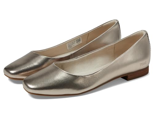 TOMS Briella Light Gold Metallic Leather 9.5 B (M) - Image 2