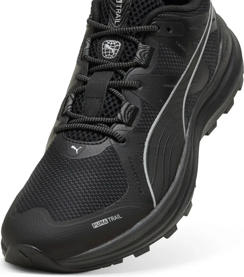 بوما Black Reflect Lite Trail Black Walking and Running Shoes