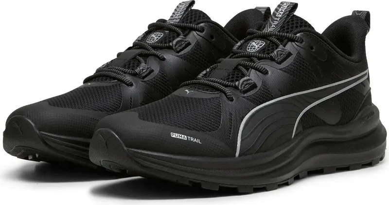بوما Black Reflect Lite Trail Black Walking and Running Shoes