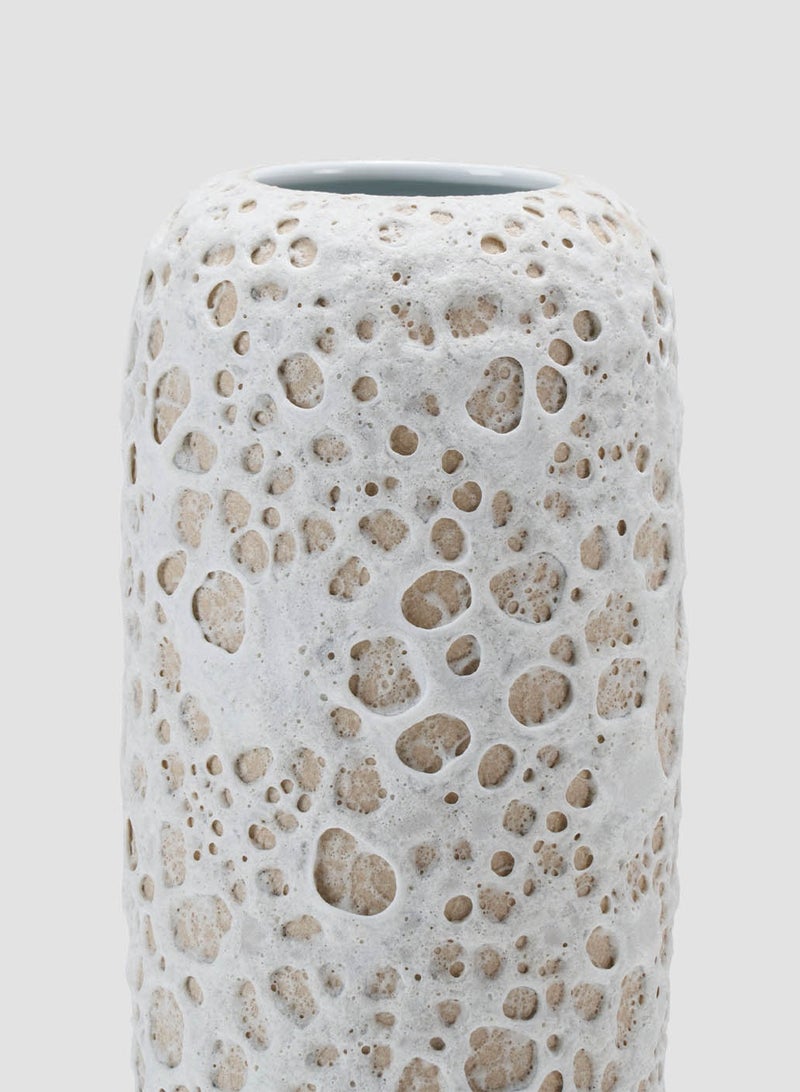 AL HUZAIFA FURNITURE Noam Ceramic Vase In Dotted Design  - Image 3