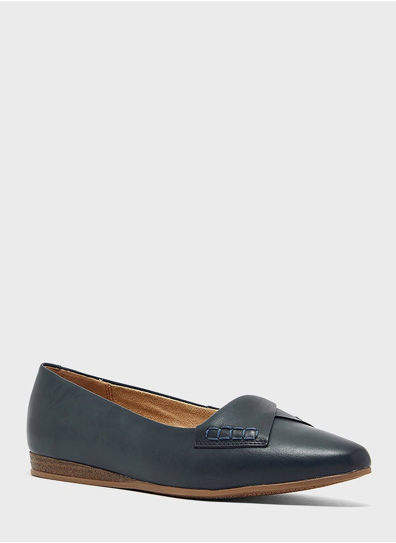 CCC Pointed Toe Slip On Ballerinas  - Image 1