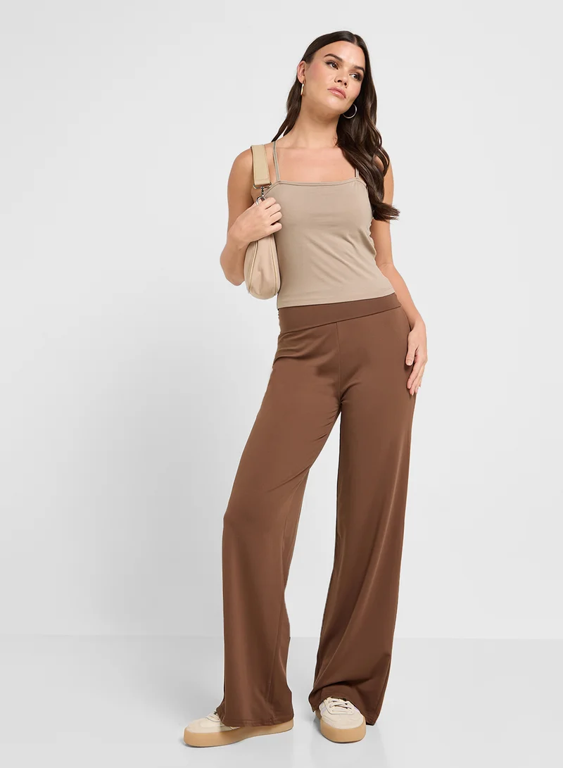 Ginger Basics Microfiber Cami Tank With Bra Top