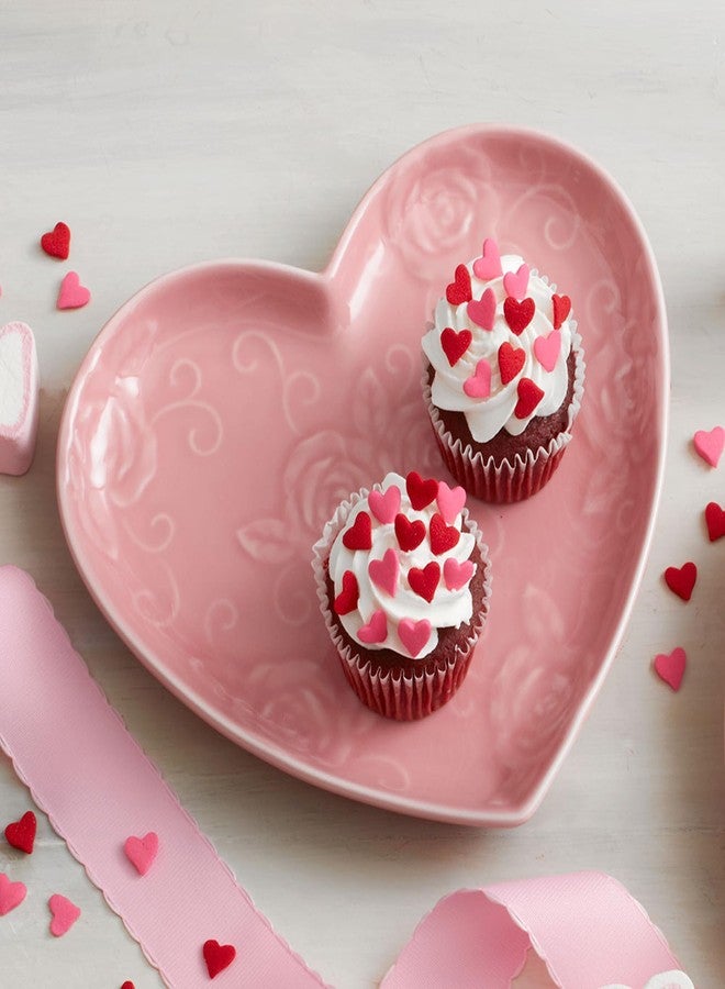Pfaltzgraff Tearose Heart Salad Dessert Plate, 9" Pink - Image 3