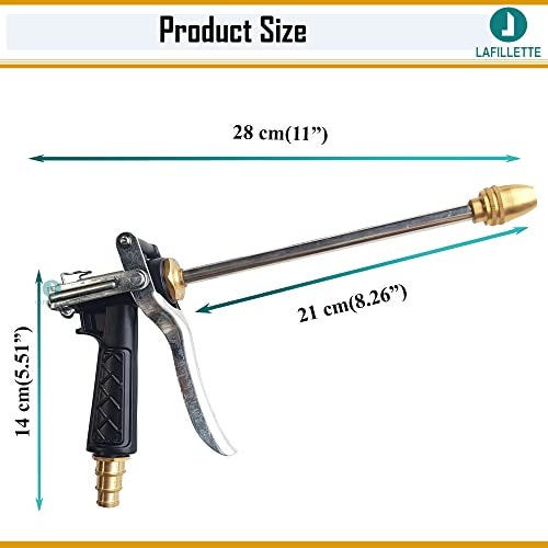 LAFILLETTE Metal Copper Home High Pressure Car Wash Watering Flower Rinse Water Spray Gun Head Shower Garden Supplies Household Water Spray Gun - Image 2