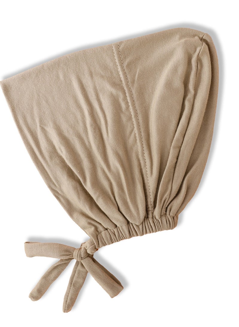 Under Scarf Hijab Cap with Tie-Back Closure for Women, Set of 3  - Image 4