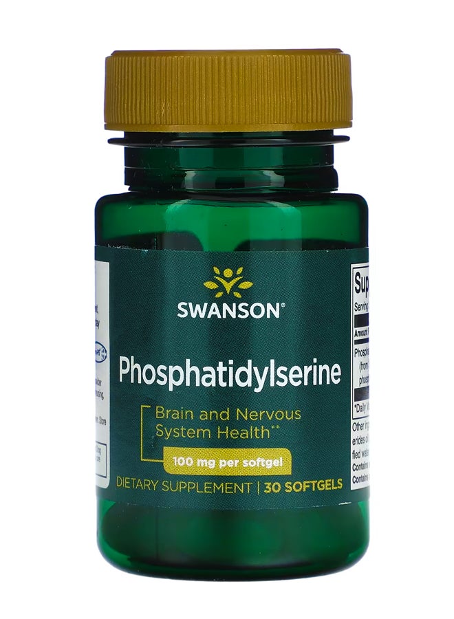 SWANSON Phosphatidylserine 100 mg 30 Softgels 