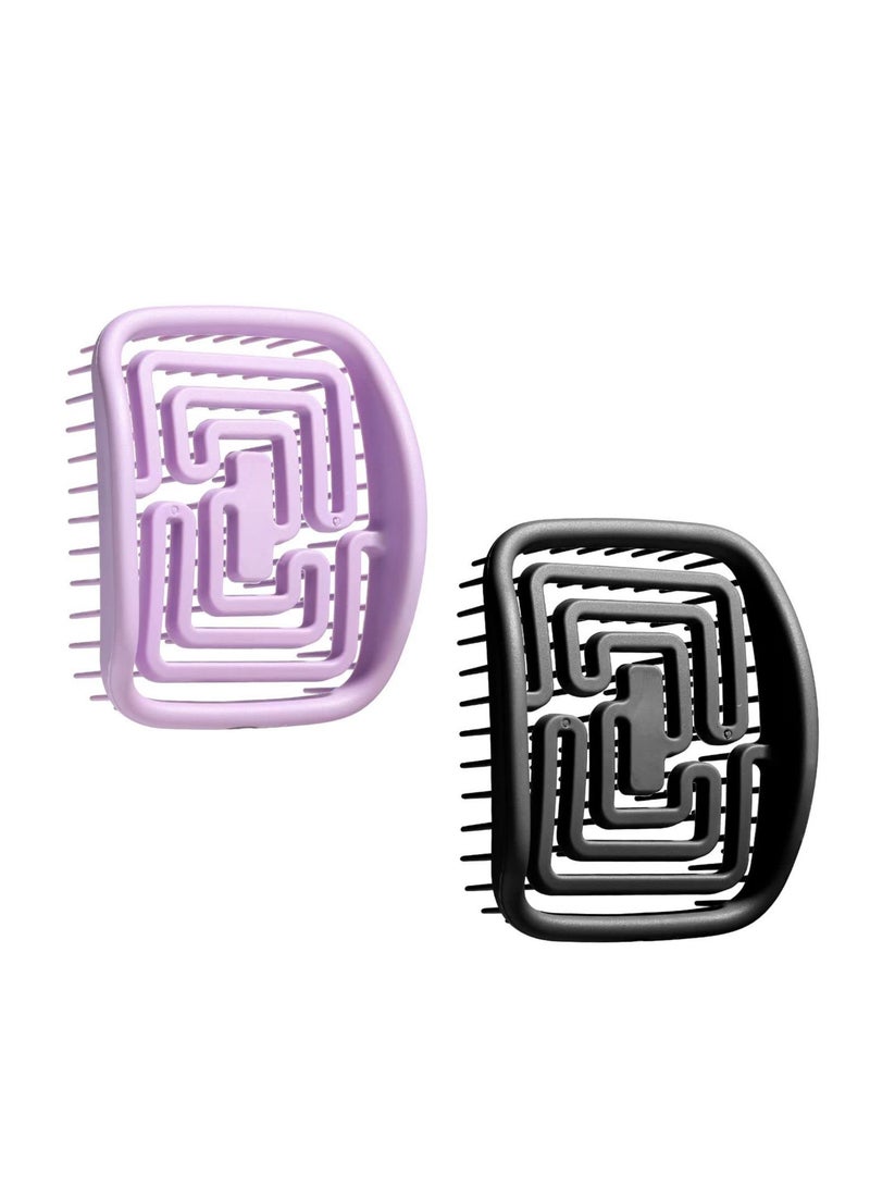 Excefore Detangling Hair Brush Oneleaf Hairdressing Comb, Paddle Hair Brush, Soft Flexible Anti-static, No Pulling or Split Ends, Softens and Improves Hair Texture, Stimulates Massage Scalp - Image 1