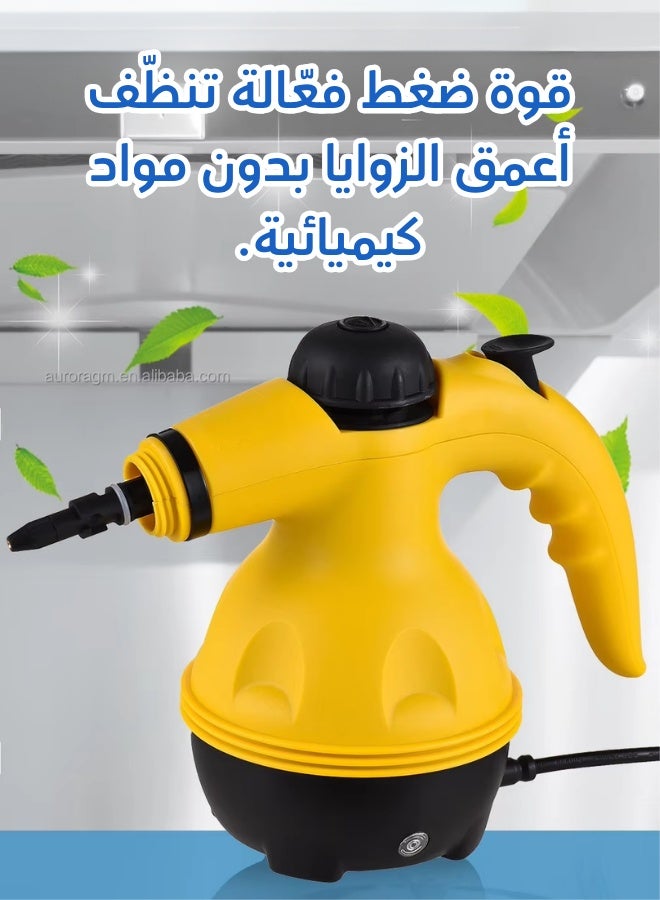 Portable Handheld Steam Cleaner 1000w Multifunctional High Temperature With 9 Pieces Accessories Suitable For Kitchen Sofa Bathroom Window - Image 2