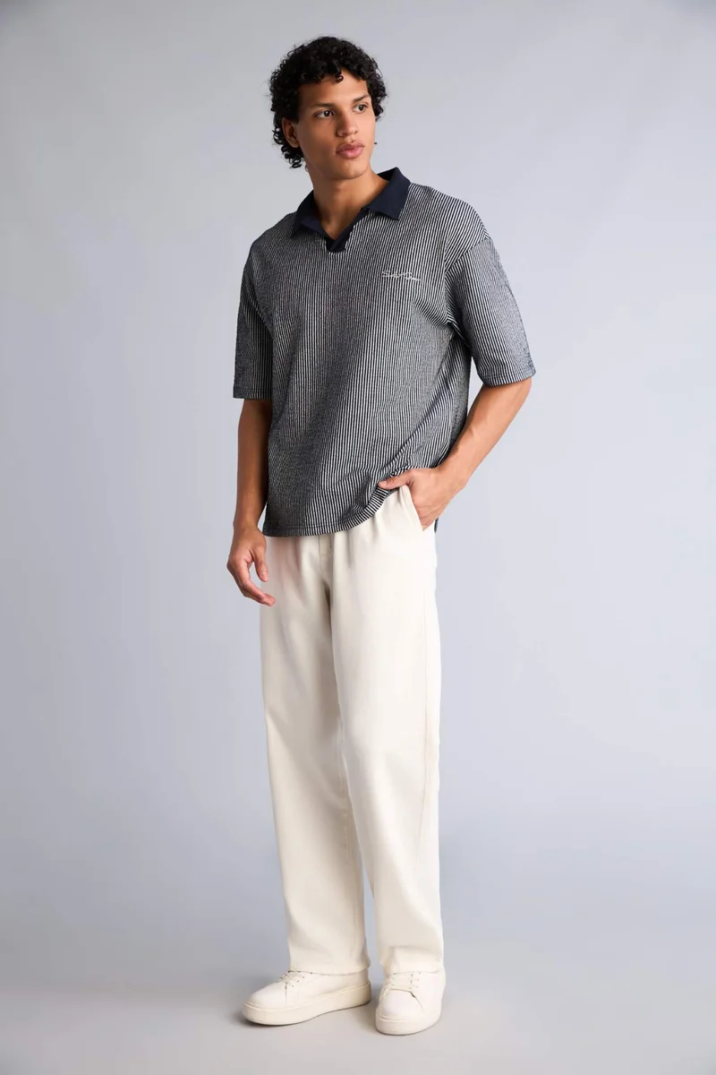 ديفاكتو Soft Textured Baggy Fit Jeans