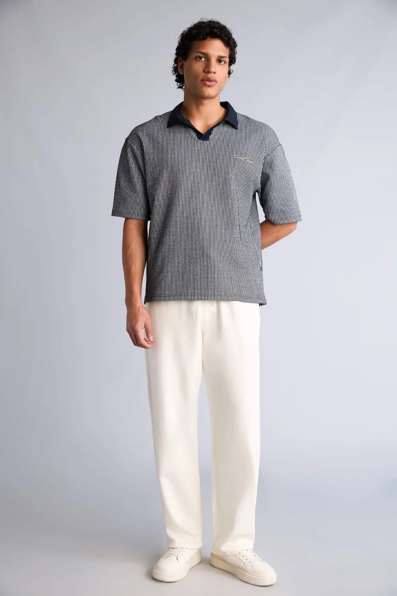 ديفاكتو Soft Textured Baggy Fit Jeans