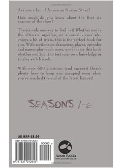 American Horror Story - The Ultimate Quiz Book: Over 600 Questions and Answers - pzsku/Z8453B29E0C4B484A2ABDZ/45/_/1723112282/e8ac8d8c-360e-46fc-9a2f-bcb92271f9e1