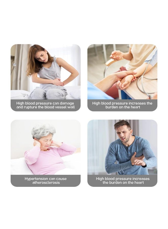 هيومان جوي جهاز قياس ضغط الدم من أعلى الذراع مع شاشة LED كبيرة وإضاءة خلفية وبث صوتي للاستخدام المنزلي وجهاز قياس ضغط الدم مع ذاكرة قراءة 2 × 120 - Image 4